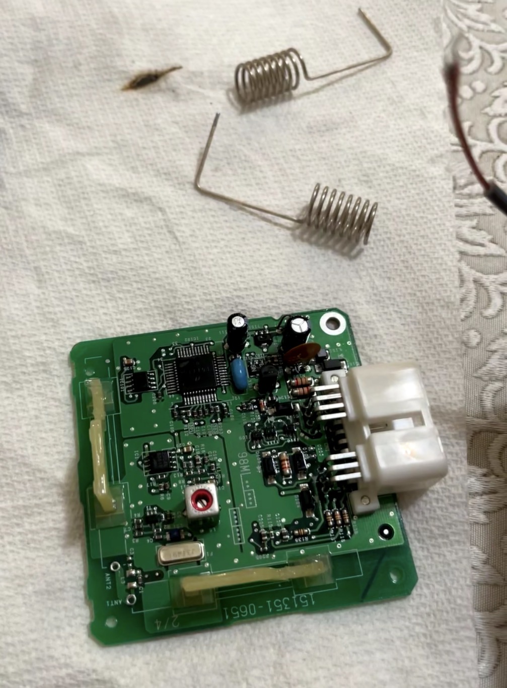 Old Antennas Removed from Factory Receiver