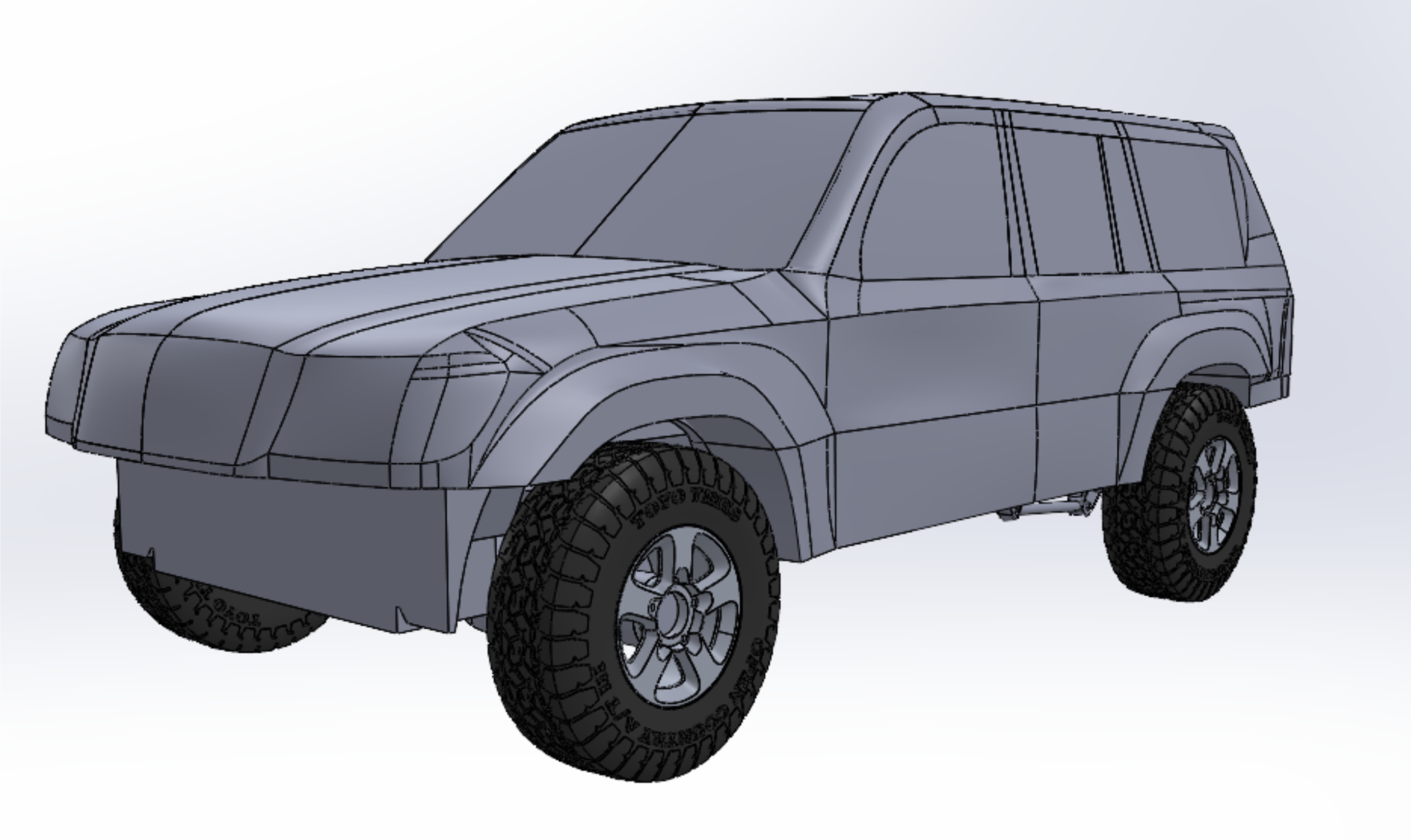 Isometric View of Land Cruiser