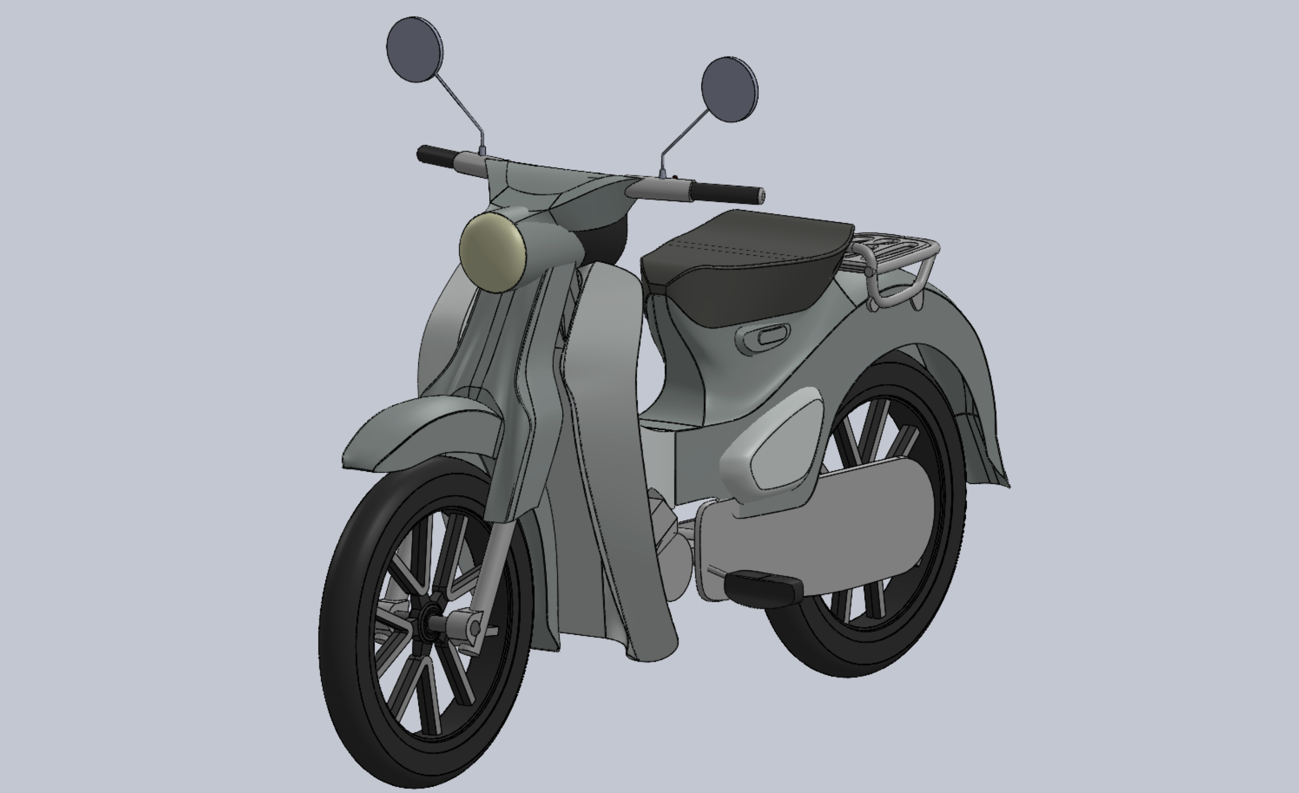 Isometric View of Super Cub