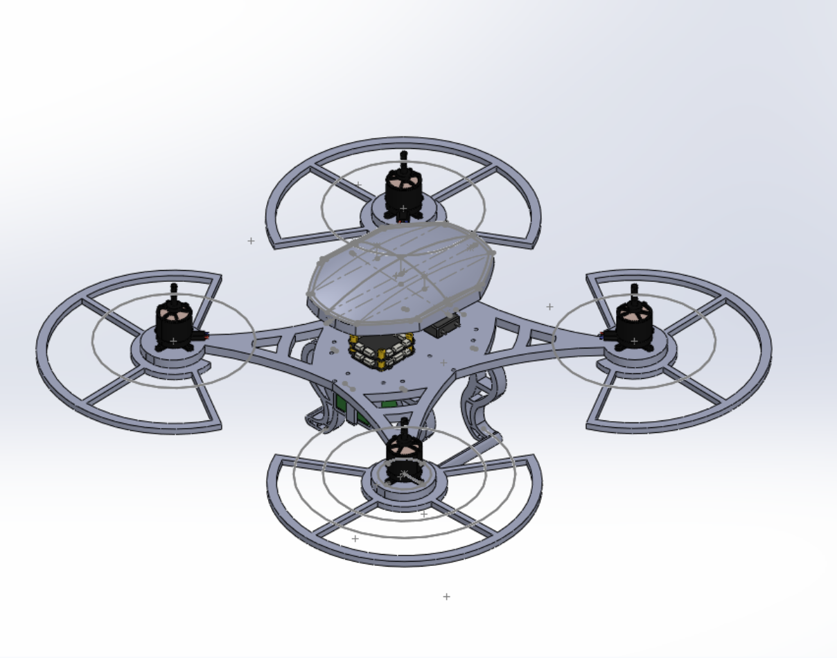 SolidWorks CAD of Drone Assembly