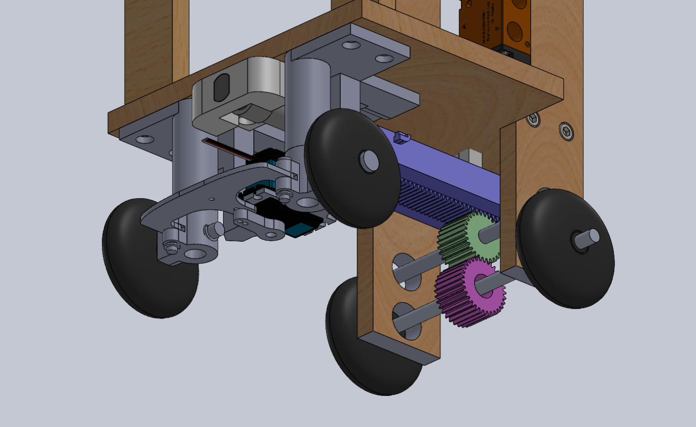 CAD View of Steering and Propulsion Systems