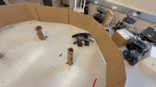 Autonomous Walking Robot Demonstration