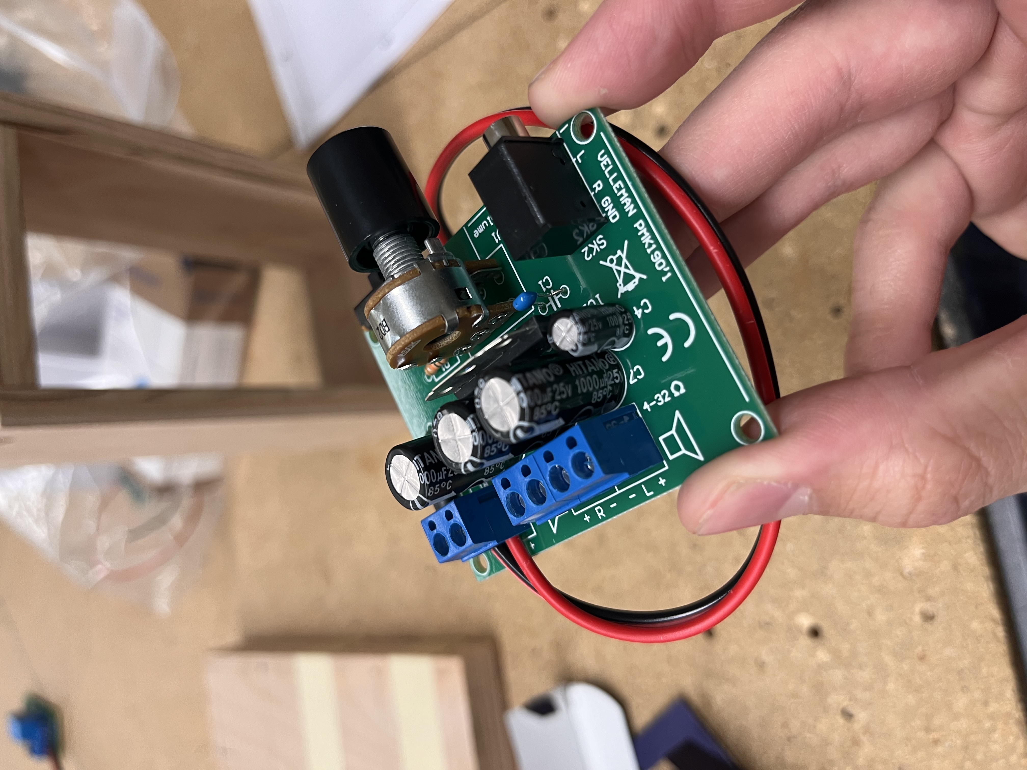 Soldered Speaker Control Board
